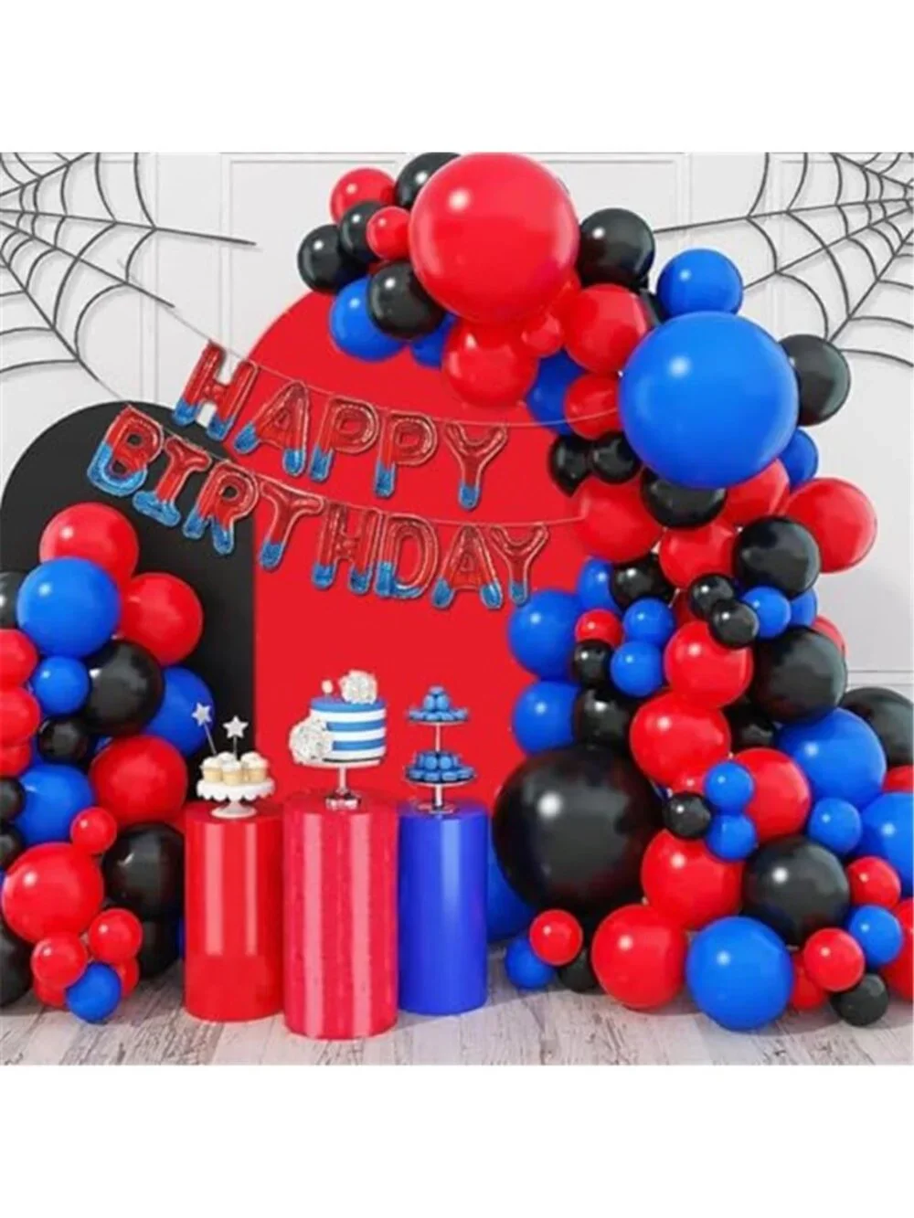 Spiderman Happy Birthday Balloons Superhero Party Decorations Kids 16 Inch Foil